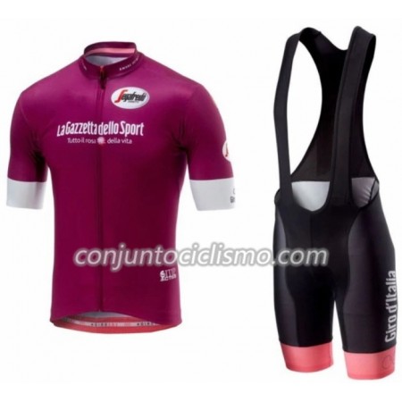 Conjunto Maillot + Culotte Corto con tirantes 2018 Giro d'Italia N003